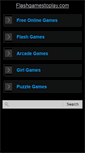 Mobile Screenshot of flashgamestoplay.com